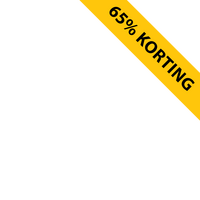 Banner - korting - Geel - 65% korting