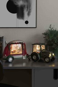 Caravan met kerstman die speelgoed repareert LED - afbeelding 2