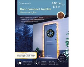 Deurkozijn compact lights L5,5m 8 functie twinkel effect - afbeelding 1