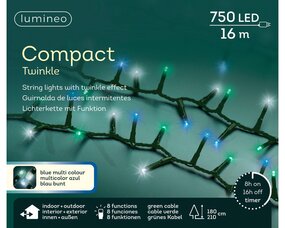 LED compact lights 8 functie twinkel effect buiten - afbeelding 1