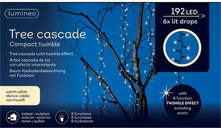 LED tree cascade compact 8 functie twinkel effect buiten