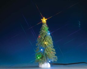 Lemax spruce tree with multi light