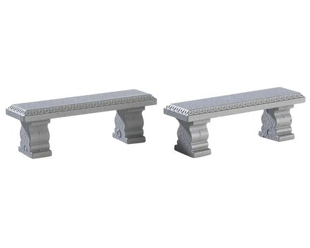 PLAZA BENCH, SET OF 2