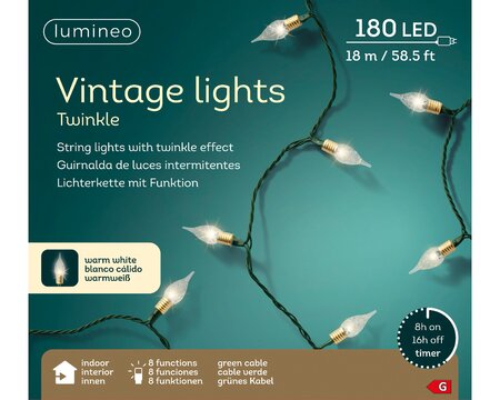 Vintage 180 LED 18m - afbeelding 1