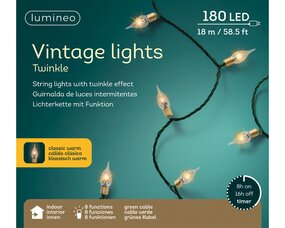 Vintage lights L1790cm 8 functie twinkel effect  LED - afbeelding 1